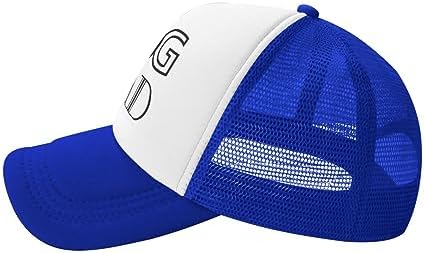 Funny Baseball Cap Adjustable Fitted Hat for Men Women Blue