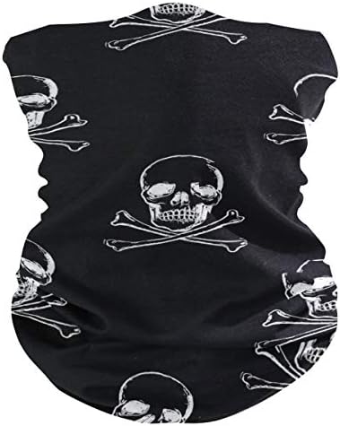 Unisex Balaclava Face Scarf with Skulls Design