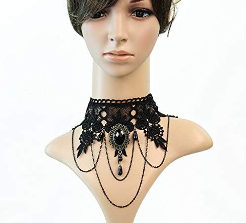 iWenSheng Steampunk Halloween Choker Necklace for Women