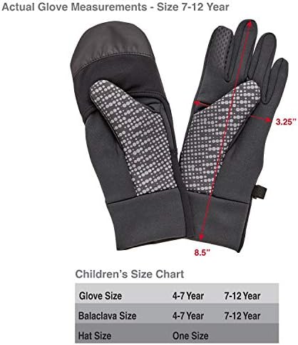 Kids Convertible Winter Gloves with Mitten Cover