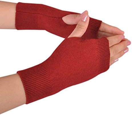 Novawo ArmWarmersPerfect for Typing Womens Soft Elastic Gloves