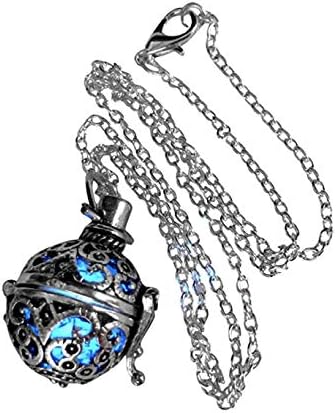 UMBRELLALABORATORY Steampunk Fire Necklace Glow Locket