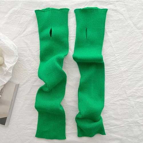 Womens Winter Fingerless Knitted Arm Warmers
