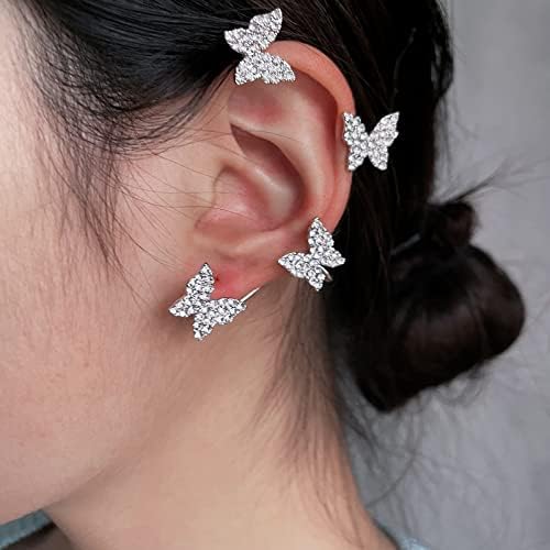 Stunning Butterfly Rhinestone Earrings for Women