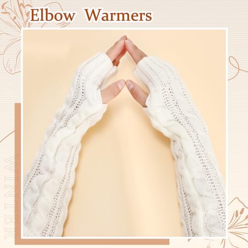 Thickened Fingerless Arm Warmers for Women