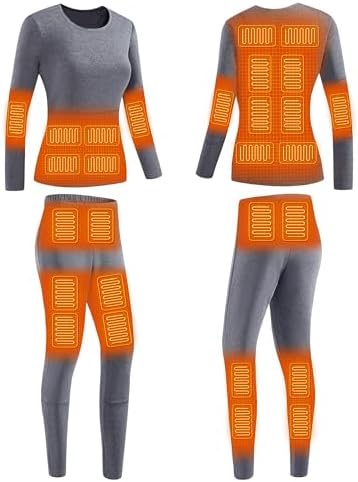 Heated Thermal Underwear Set with 28 Zones Warms Your Whole Body