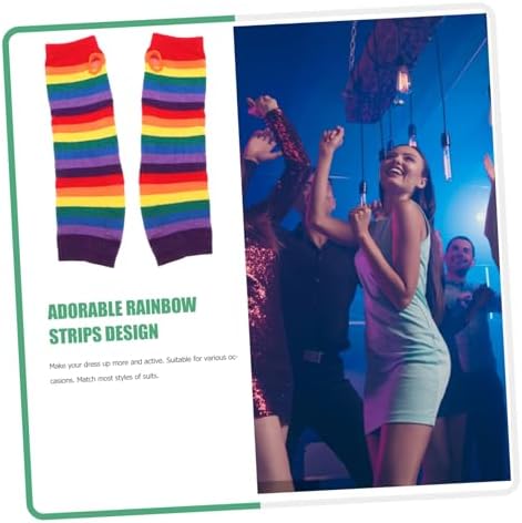 Colorful Rainbow Arm Warmers