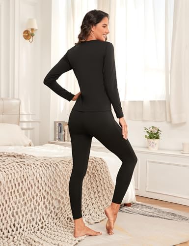 Winvote Thermal Underwear Women Set Long Johns
