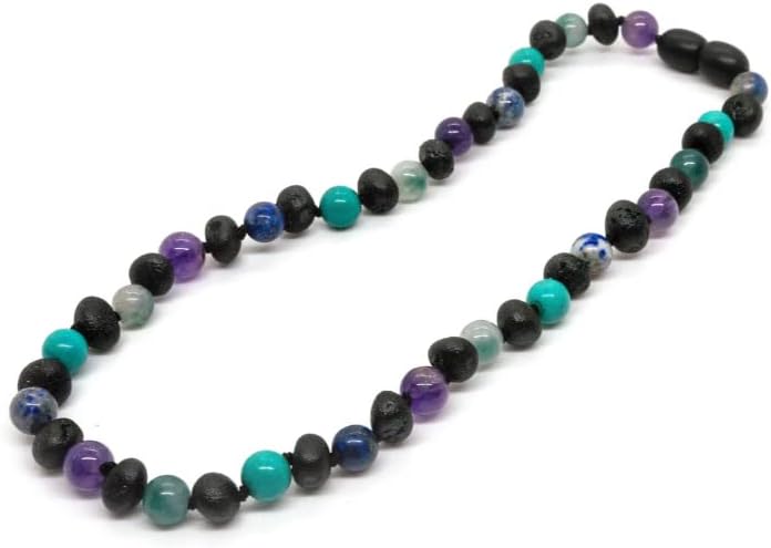 Baltic Essentials 125-Inch Unique Handmade Necklace with Natural Beads Authentic and Safe