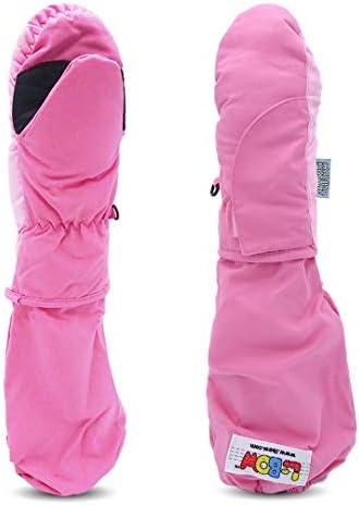 L-Bow Kids Mittens Waterproof Stay-On Design