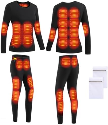 Womens Heated Thermal Underwear Set