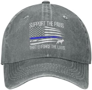 Thick Blue Line K9 Unit Dads Quirky Cop Cap