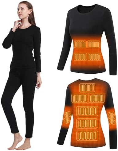 Womens Heated Thermal Shirt - Stay Warm