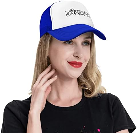 YGXZ Dog Dad Funny Baseball Cap Adjustable Hat for Men Women Blue