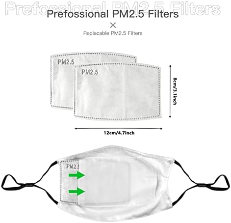 Reusable Face Mask Bandana with Filters
