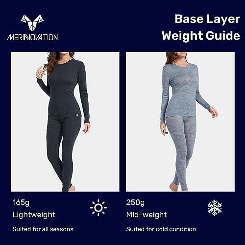 Merinnovation Merino Wool Base Layer Set for Women