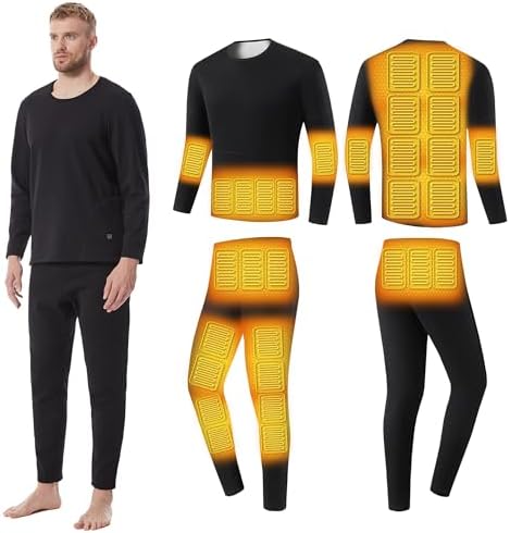Heating Underwear Set for Winter Warmth and Outdoor Activities