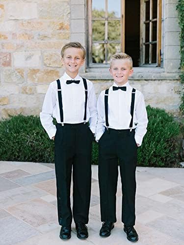 Adjustable Suspenders Bow Tie Set for Kids Ages 1-13