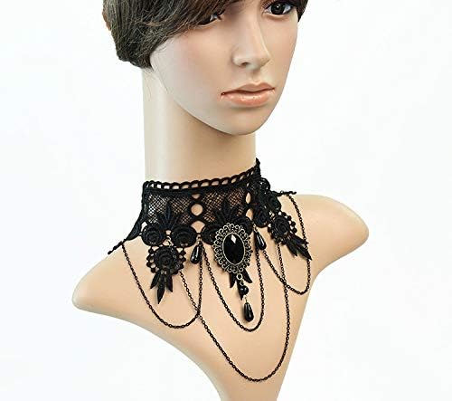iWenSheng Steampunk Halloween Choker Necklace for Women