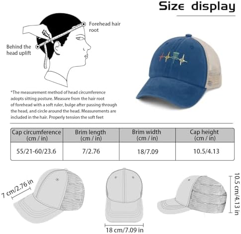 Heartbeat Gifts Funny Trucker Hat for Women Men