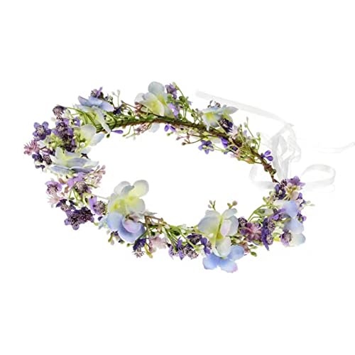 Vividsun Green Leaf Flower Crown Headpiece Apurple