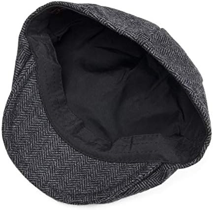 Jangooul Kids Flat Cap Hat - Tweed Newsboy Flat Cap for Boys