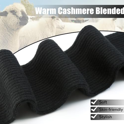 Fingerless Cashmere Soft Warm and Stretchy Womens Gloves for Cold Weather
