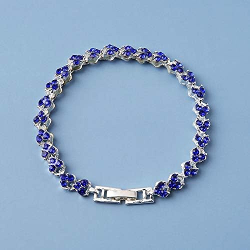 Charm Bracelet for Women Luxury Faux Crystal Shiny Bangle Jewelry
