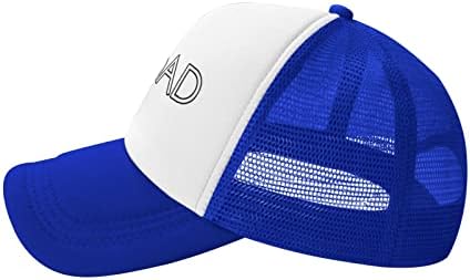 YGXZ Dog Dad Funny Baseball Cap Adjustable Hat for Men Women Blue
