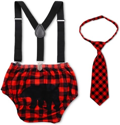 1st Birthday Outfit Lumberjack Camping Outfit Gicoherero