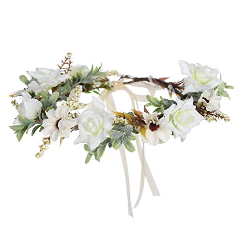 AWAYTR Floral Crown Headband