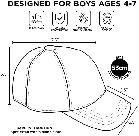 Nintendo Super Mario Cotton Baseball Cap for Boys - Adjustable Comfortable