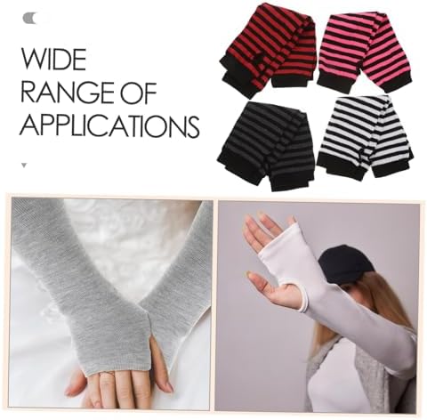 SOIMISS Women Winter Knitted Fingerless Gloves