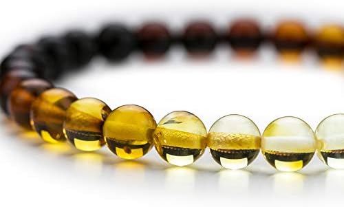 Amber Culture Stretch Bracelet - Multi Color Baltic Amber