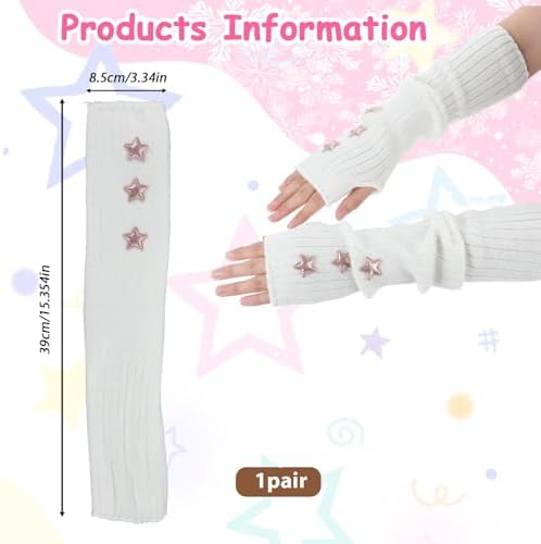 JJUNW 2Pcs Star Arms Warmers