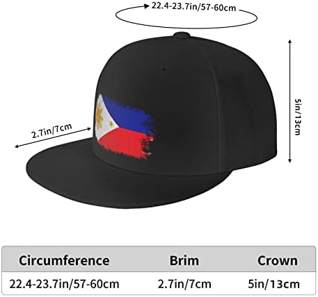 Stylish Allgobee Philippines-Flag Snapback Hat