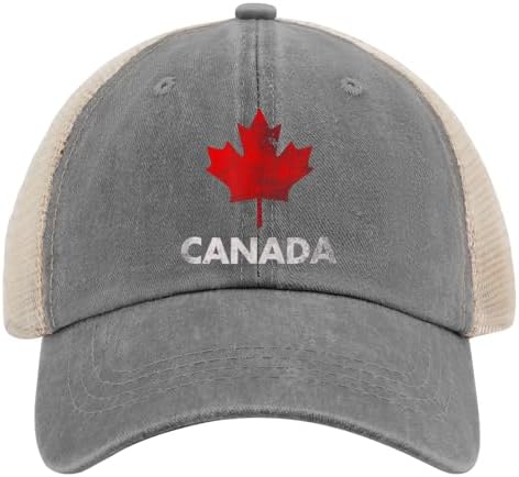 Vintage Canadian maple leaf flag trucker hat