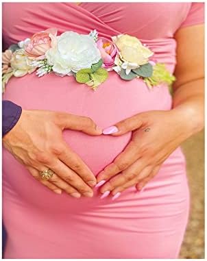 Handmade Flower Sash Belt for Maternity