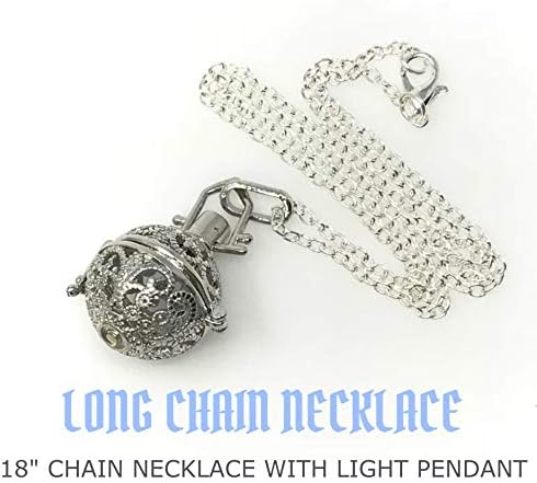 UMBRELLALABORATORY Steampunk Fire Necklace Glow Locket