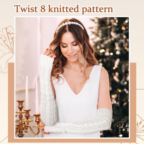 Thickened Fingerless Arm Warmers for Women