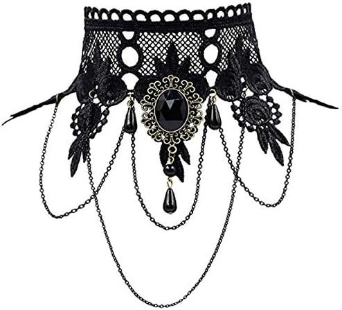 iWenSheng Steampunk Halloween Choker Necklace for Women