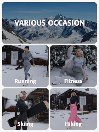 ATTRACO Thermal Underwear Sets Half Zip women - Warm Durable