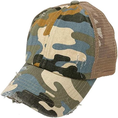 CC Adjustable Mesh High Bun Ponytail Cap