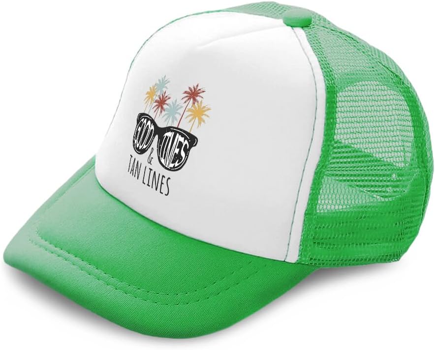 Cute Rascals Kids Trucker Hat Good Times Tan Lines