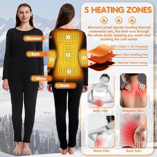 Heated Thermal Underwear for Women