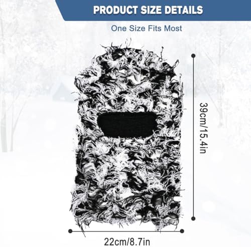 Malaxlx Distressed Balaclava Ski Mask Full Face Winter Windproof Beanie