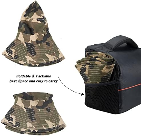 Packable Camouflage Toddler Sun Hat - UPF 50 Protection