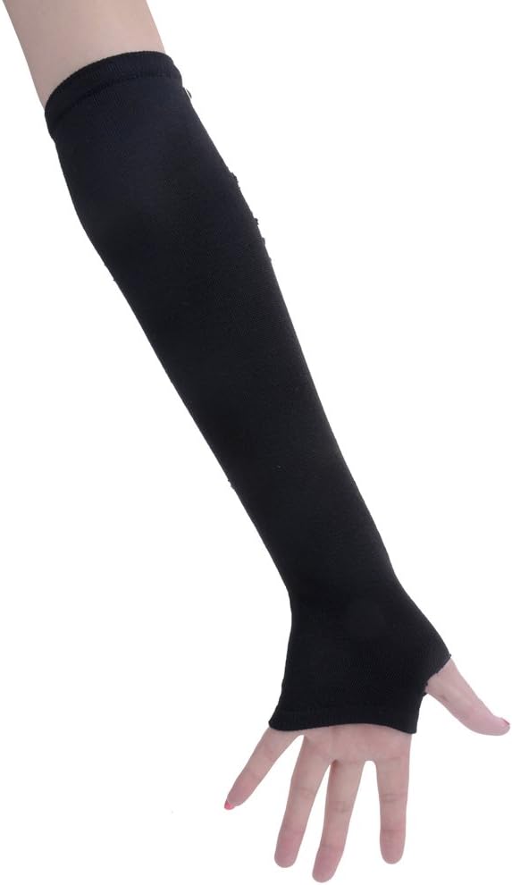Punk Studded Ripped Arm Warmer