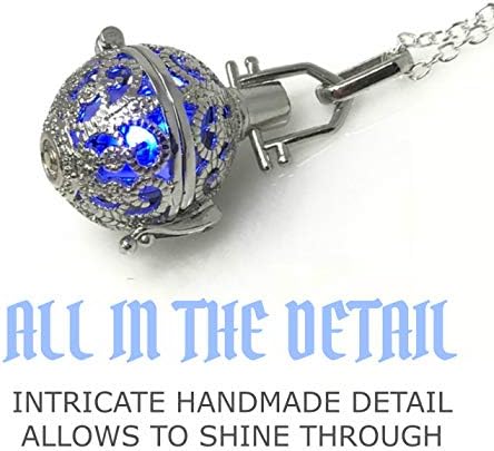 UMBRELLALABORATORY Steampunk Fire Necklace Glow Locket