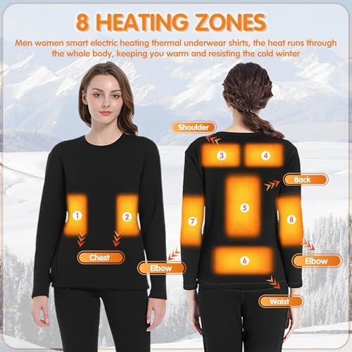 Heated Shirt Women 8 Heating Zones for Outdoor Sport